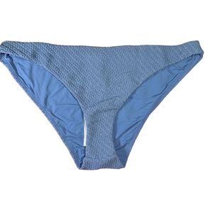 NWT Andie Women's Cheeky Bikini Bottom XL Slate Blue Textured Swimwear Beach